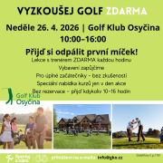 26.4.2026 Vyzkoušej golf ZDARMA